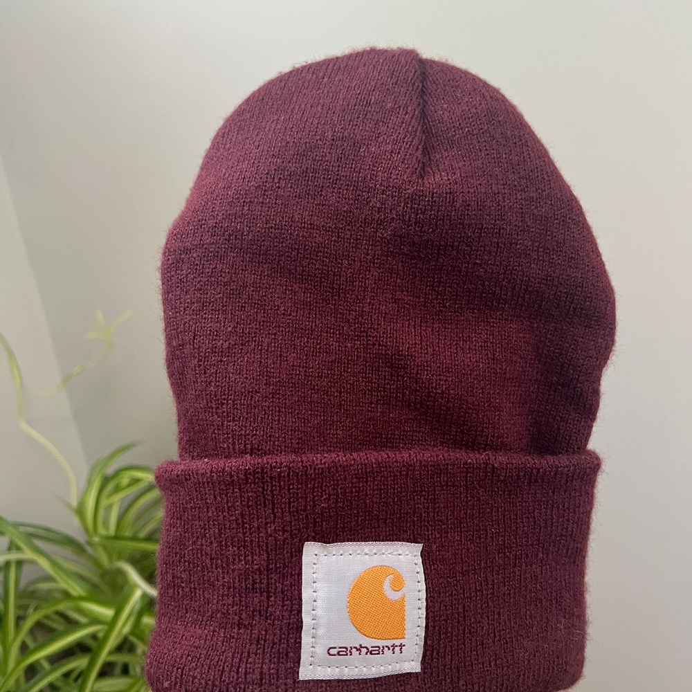 Carhartt Burgundy Knit Hat